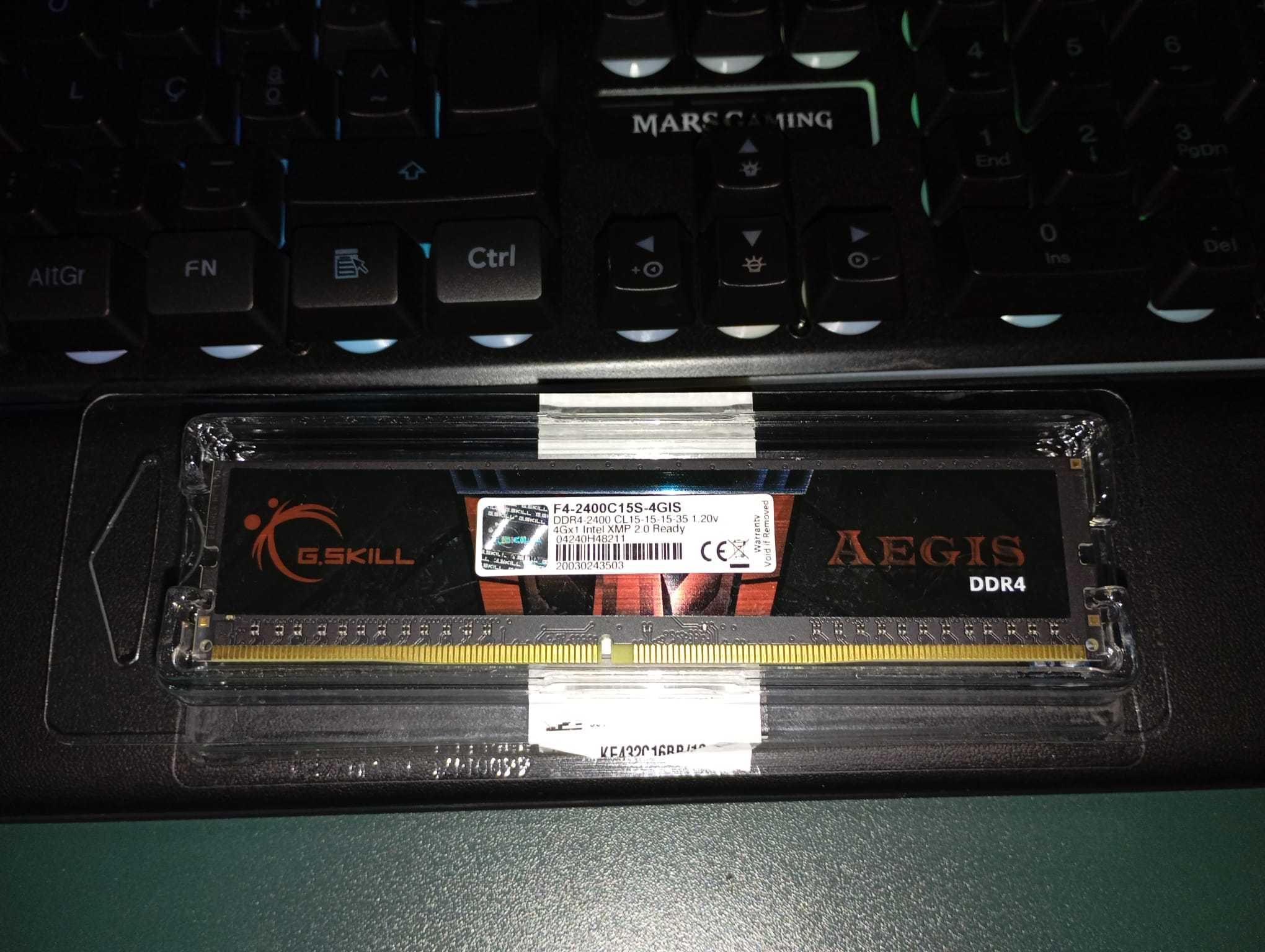4 memórias G.Skill Aegis DDR4 4GB 2400MHz CAS15