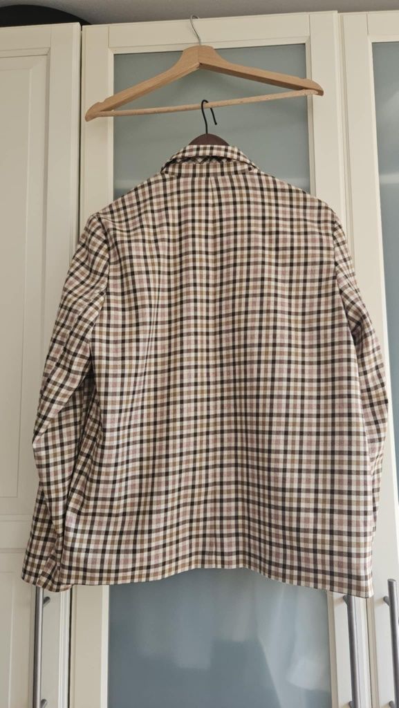 Marynarka w kratę oversize
