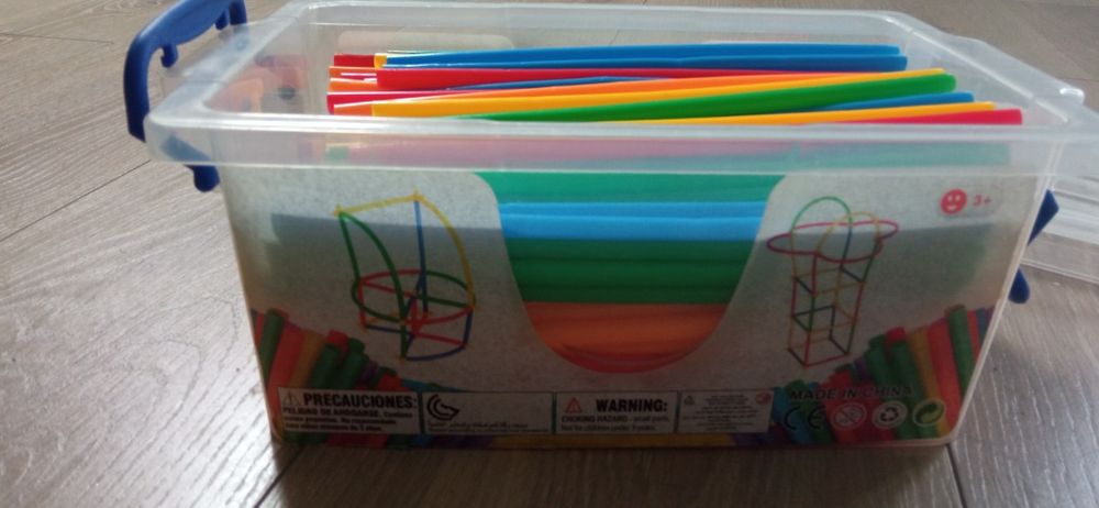 Słomki klocki konstrukcyjne 400 sztuk