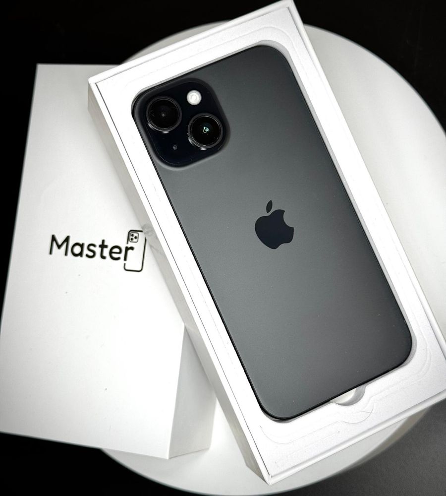 Apple iphone 15 128gb black jak nowy 100% 0 cykli 6msc gwar