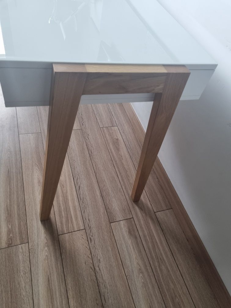 Biurko VOX Concept II drewno biały grafit 120