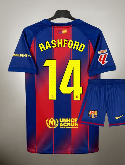 Koszulka FC Barcelona 25/26 LL domowa RASHFORD 14 r. 26 KIDS 48h