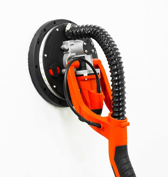 SZLIFIERKA ŻYRAFA DO GIPSU Gładzi Tynku Tynków LED Wysięgnik Składana