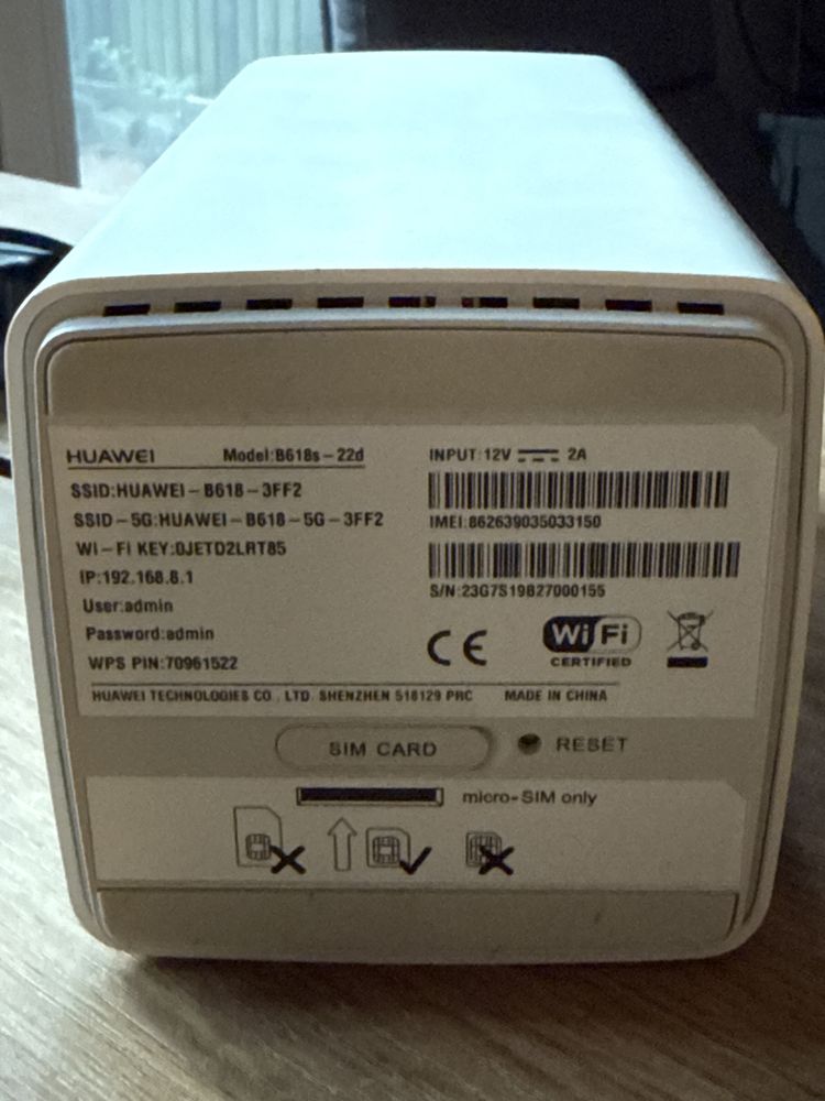 Router Huawei B618s-22D LTE  bez simlocka