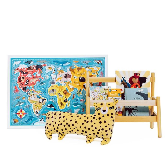 Puzzle 60 elementów Zwierzęta Mapa Świata 4+ Puzzlove CzuCzu