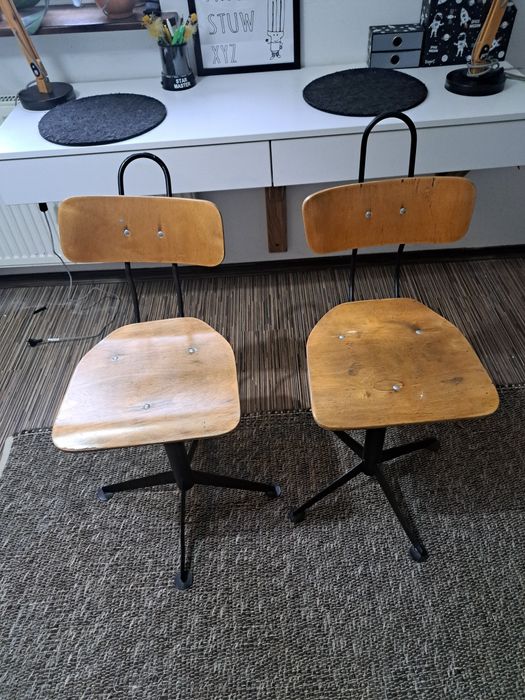 Krzesło/krzesełka loft obrotowe - stare