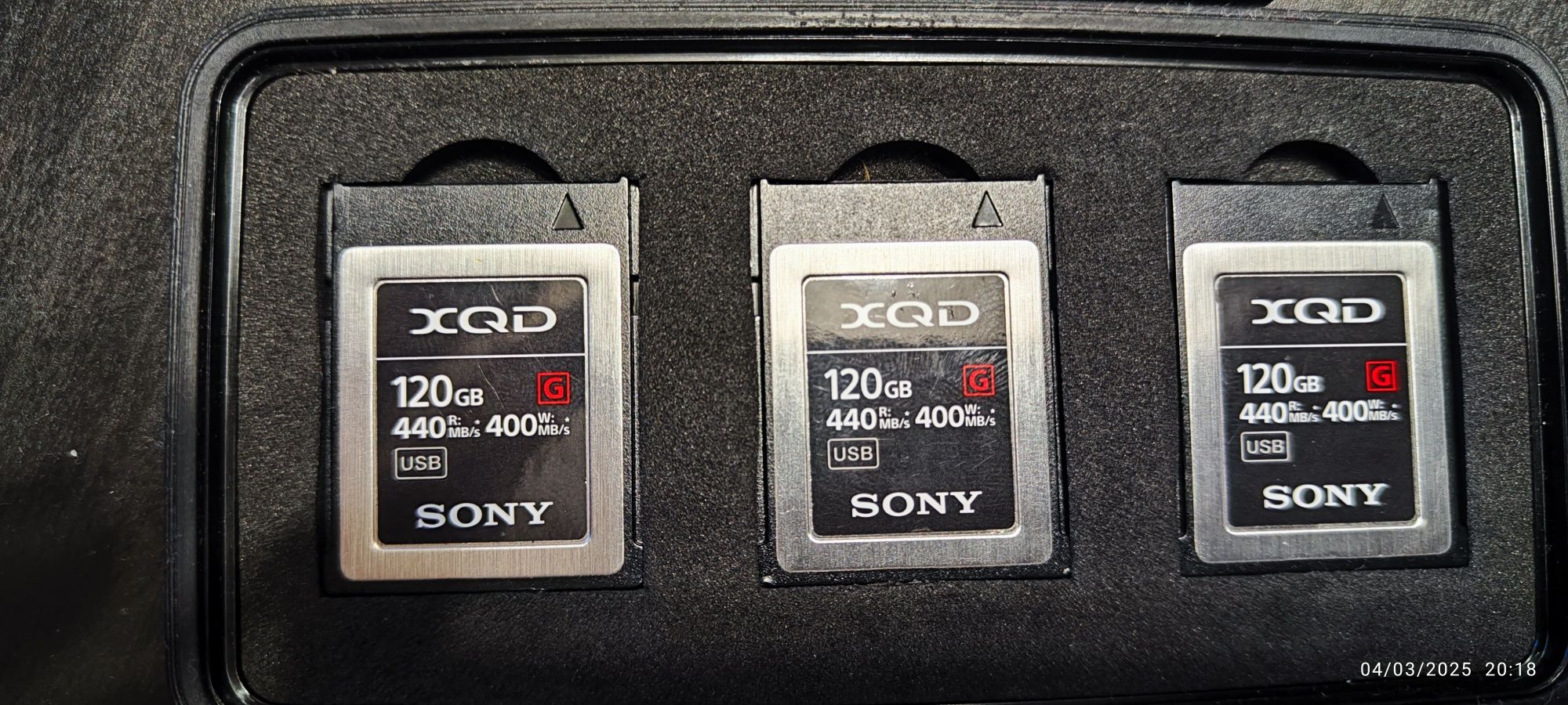 Cartões Memória XQD 120gb