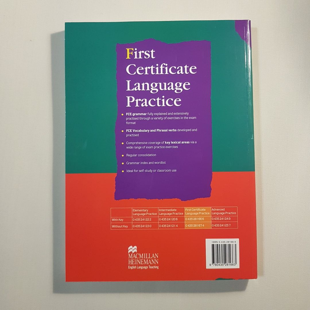 Nowa First Certificate Language Practice M Vince pierwsze wydanie.