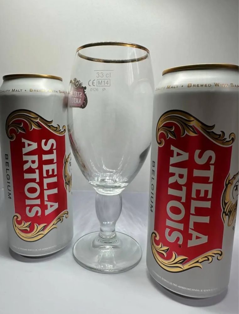 Комплект пивних келихів Stella 0.33L