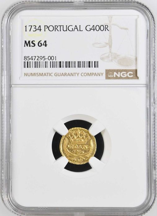 Moeda ouro D. João V 480 réis ( Pinto)