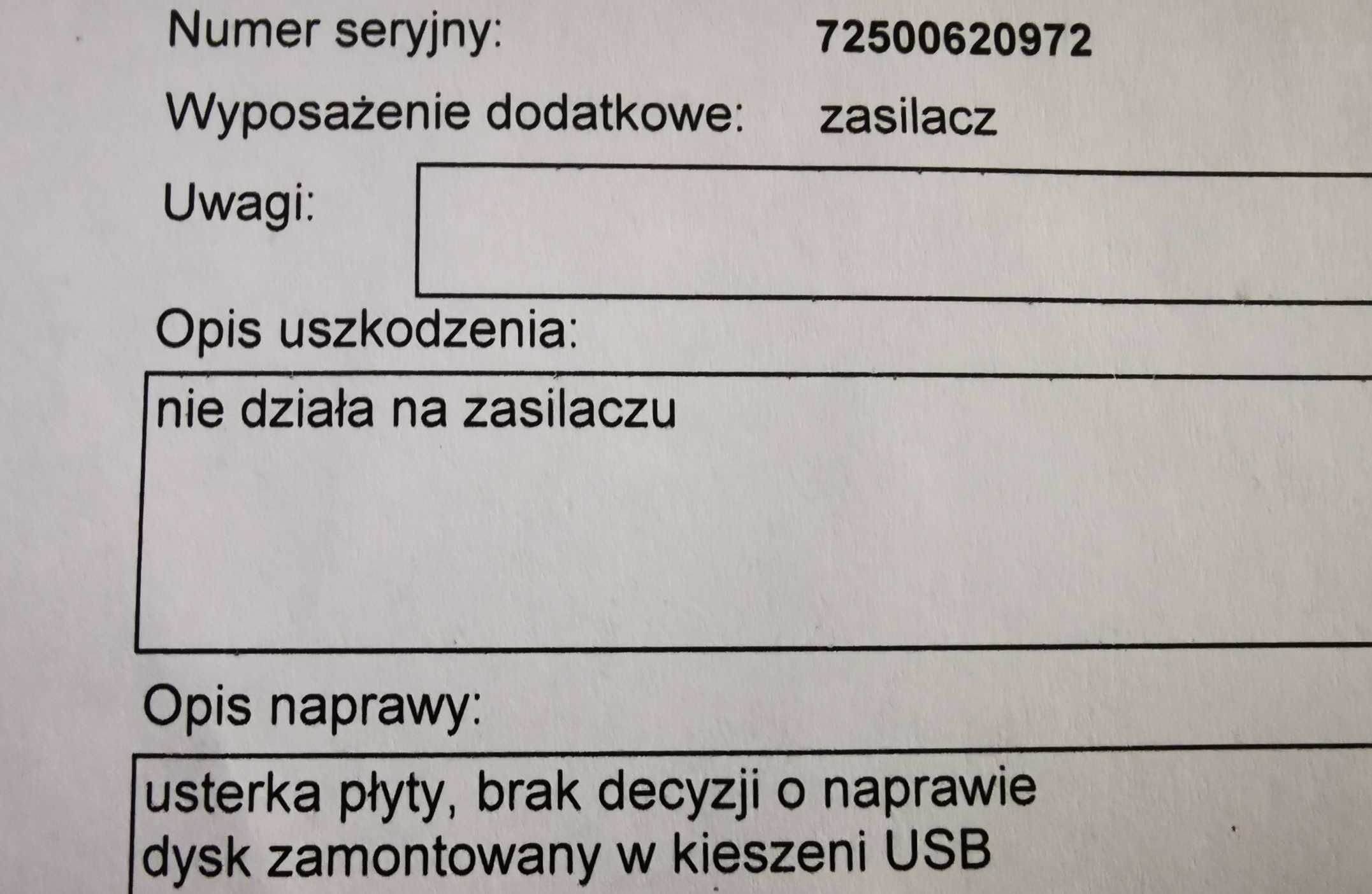 ACER Swift 314-52 model N17P3 uszkodzony