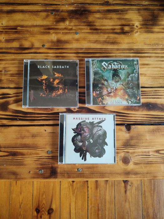 Black Sabbath Sabaton Massive Attack CD 3 sztuk płyta CD m