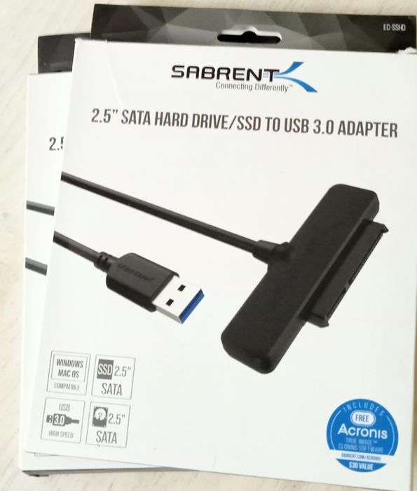 Adapter USB 3.0 na SATA 2,5” do dysku SSD HDD-nowy