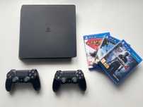 PS4 2TB + 3 игры и джойстик, отличное состояние!