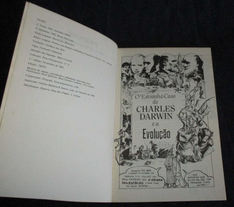 Livro Darwin Para Principiantes Jonathan Miller Borin Van Loon