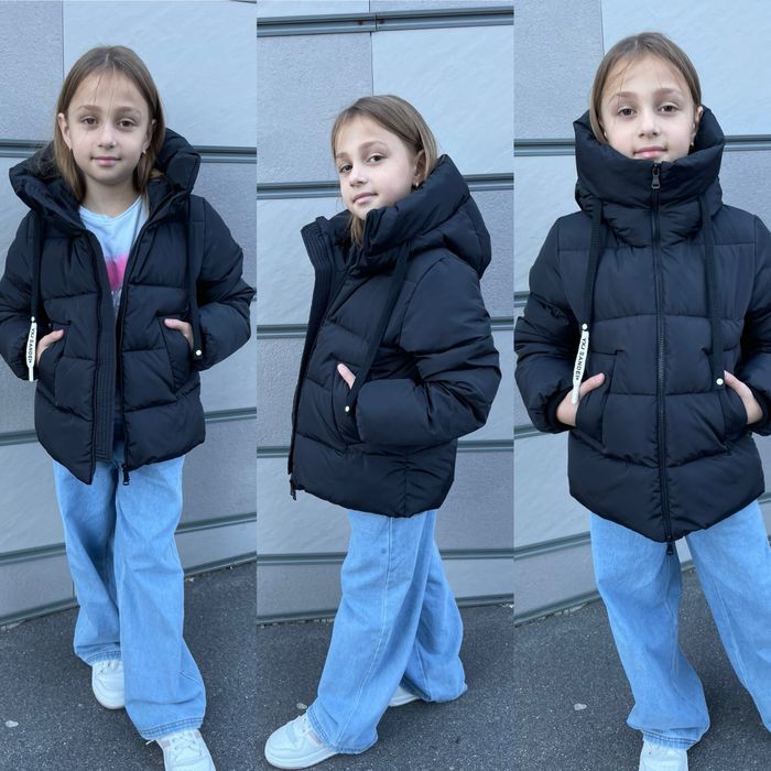 Зимовий пуховик на дівчат зростання 122-140р