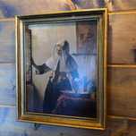 Young Woman with a Water Pitcher Johannes Vermeer, medidas nas fotos.
