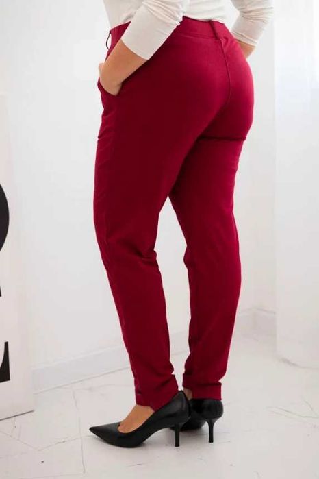 Bawełniane spodnie damskie Plus Size elastyczny pas 4XL-9XL