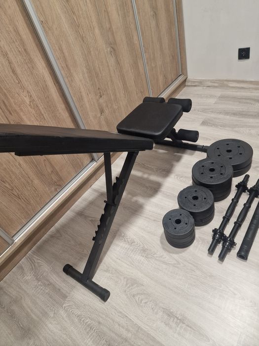 Ławeczka TREX + Hantle 40kg