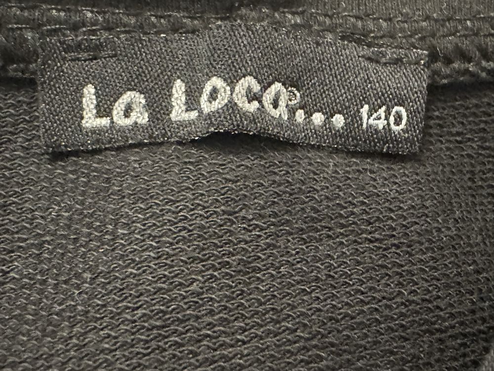 Czarna bluza dla dziewczynki La Loco 140 cm