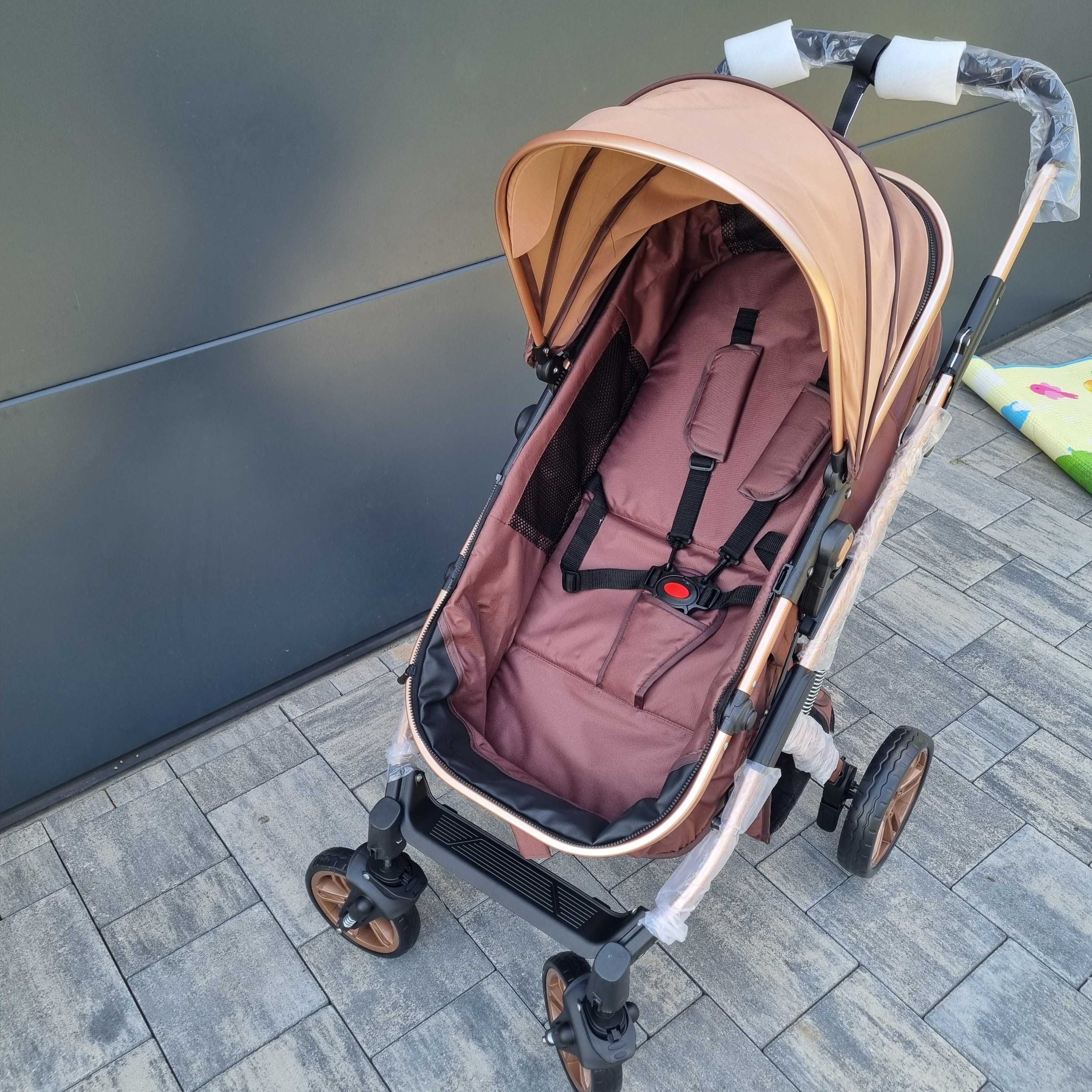 Wózek  Głęboki plus Spacerówka 2 w 1 Spacerowy + Gondola