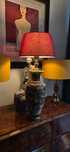 Aukcyjna lampa Satsuma Japonia orient glamour unikat antyk