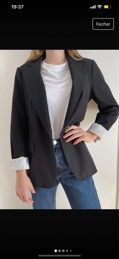 Blazer preto zara woman M