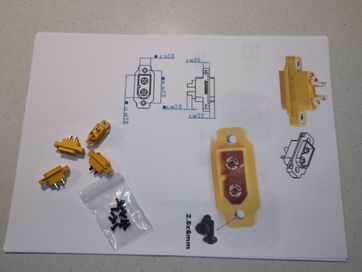 Gniazdo XT60 przykręcane do drona Nowe !!