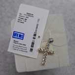 Золотий хрестик з діамантами 1,14 ct