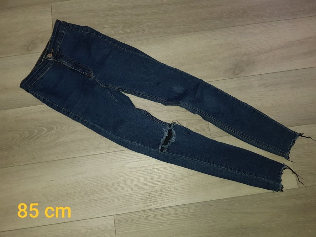 Sinsay spodnie jeansowe rurki 140 cm