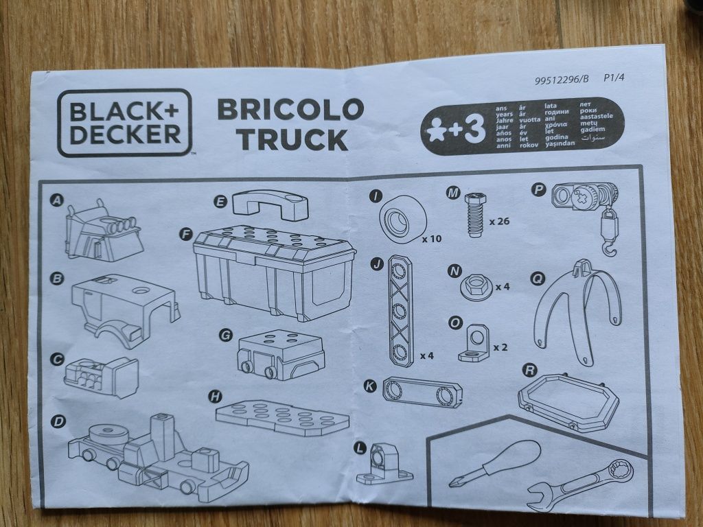 Smoby Ciężarówka z narzędziami Black&Decker truck