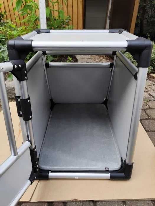 Trixie transporter aluminiowy M - 55x78x62 cm wysokości