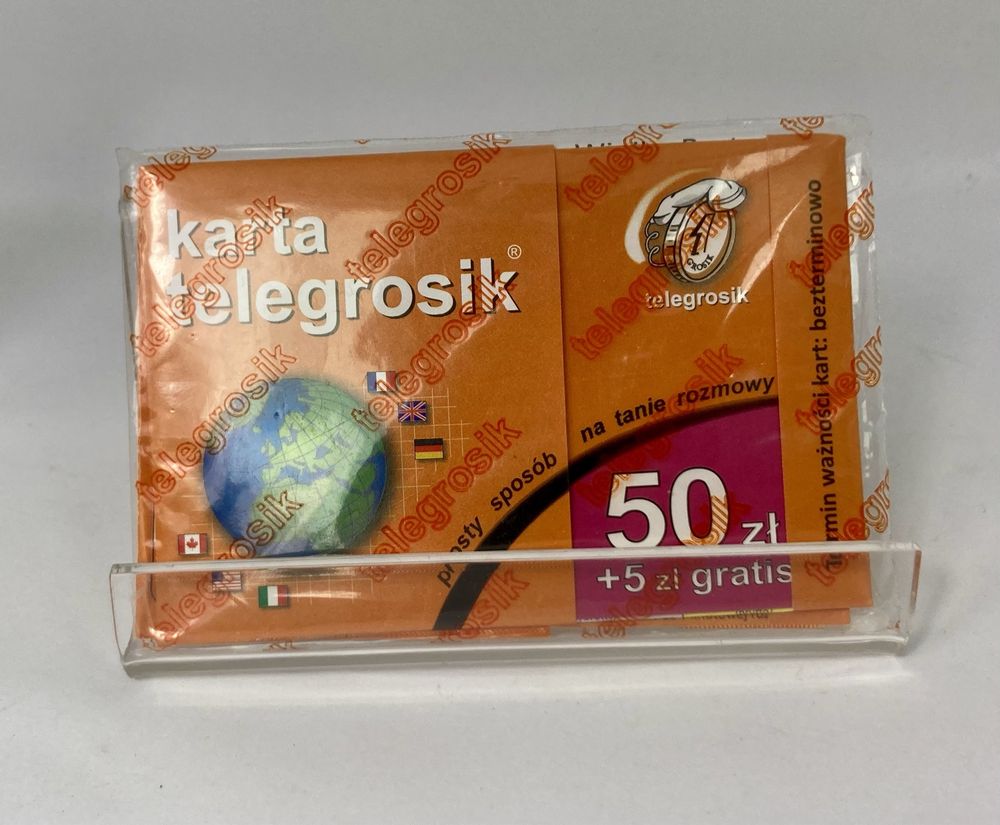 Nowa zafoliowana kolekcjonerska karta Telegrosik 50zl