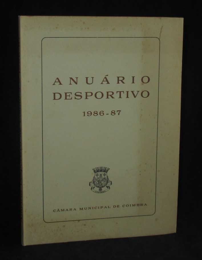 Livro Anuário Desportivo 1986-87 Câmara Municipal de Coimbra