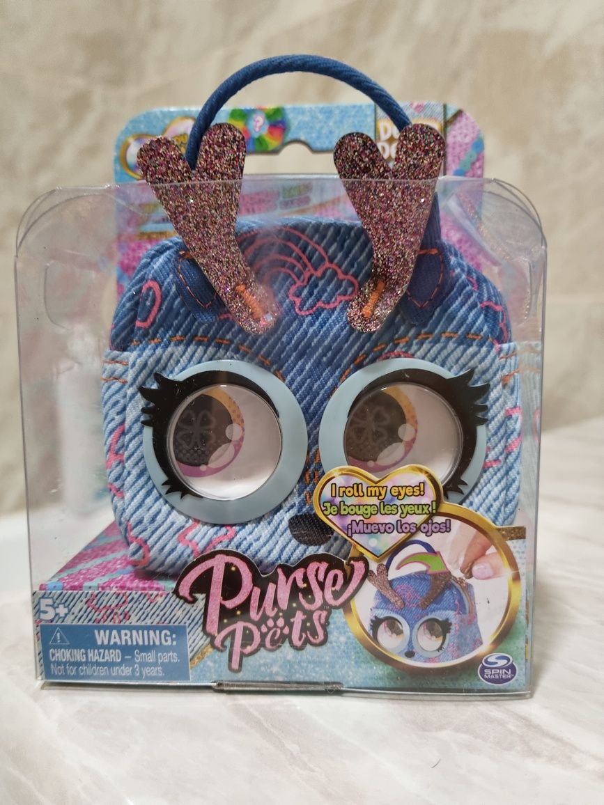 Інтерактивний гаманець Оленя Purse Pets Micros, Denim Deerie