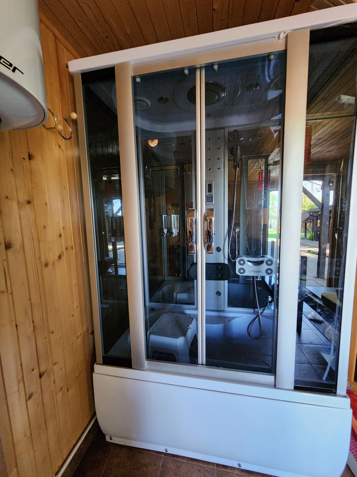 Sauna parowa kabina prysznicowa 127x82 cm