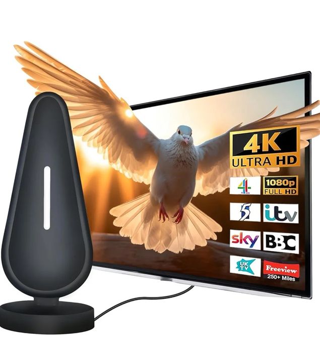 Ulepszona antena telewizyjna - Smart TV do Freeview TV antena wewnętrz
