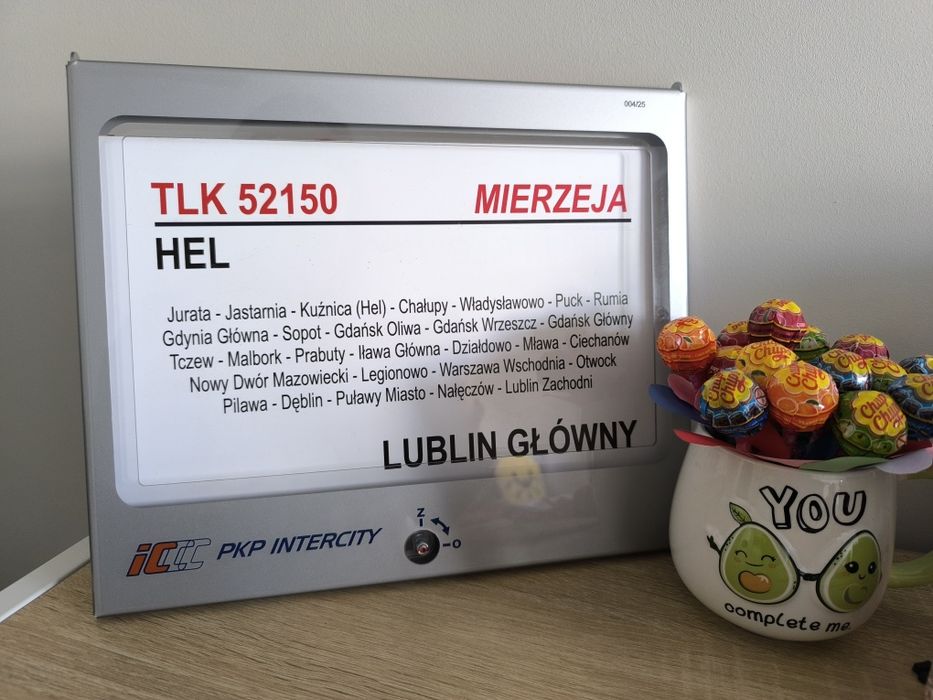 Tablica relacyjna kierunkowa TLK Mierzeja