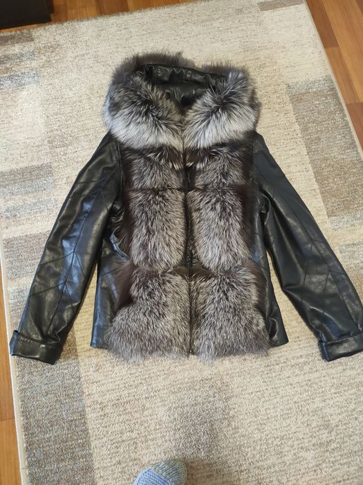 Куртка кожаная М