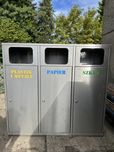 Kosz pojemnik do segregacji smieci odpady stal nierdzewna dla firmy x2