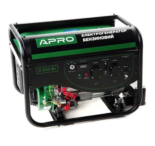 Генератор бензиновий 4-х тактний 3.0/3.2 кВт (електро запуск) APRO