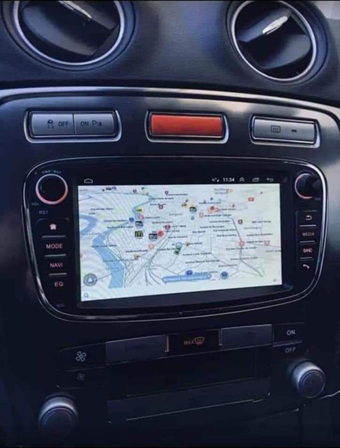 Rádio Android 13 com GPS Ford Focus/ Ford S-max /Mondeo/ Galaxy (Artig