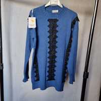 Sweter damski N.Every Day koronka 104/150cm wiskoza modal Angora Melek