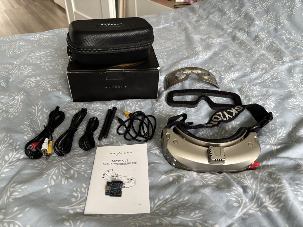 Gogle FPV Skyzone 04X V2 + Skyzone Steadyview+ELRS Backpack
