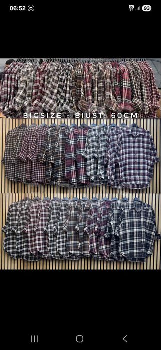 Koszula w kratę, oversizie