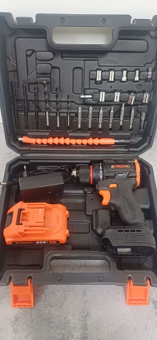 Акумуляторний шуруповерт STROMO SA-18Li (1 АКБ) безщітковий