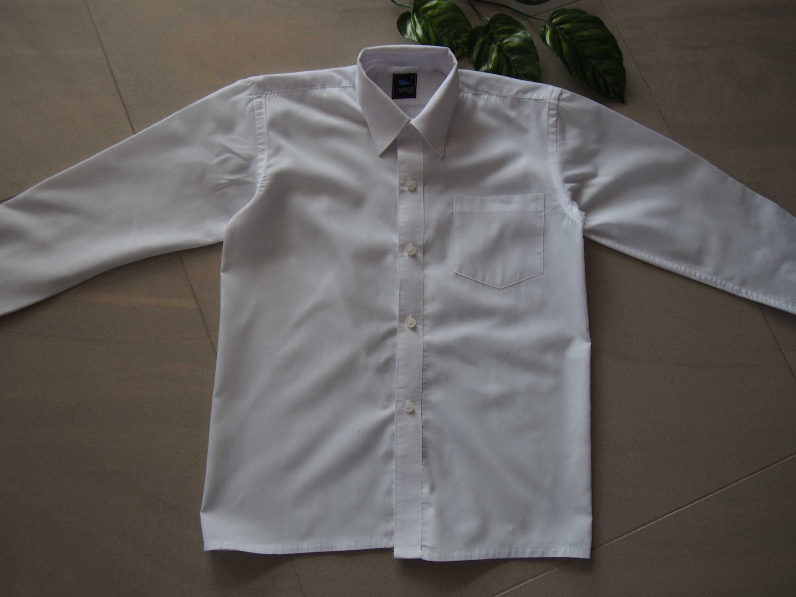 Koszula biała szkolna 134-140 cm