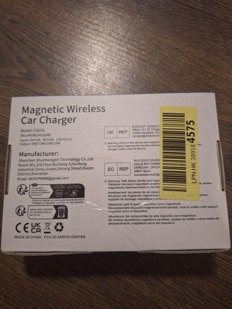 MOKPR – Magnetyczna ładowarka samochodowa MagSafe 15W