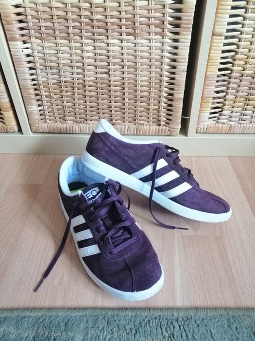 Buty damskie sportowe Adidas Neo, rozmiar 40. Bordowe.