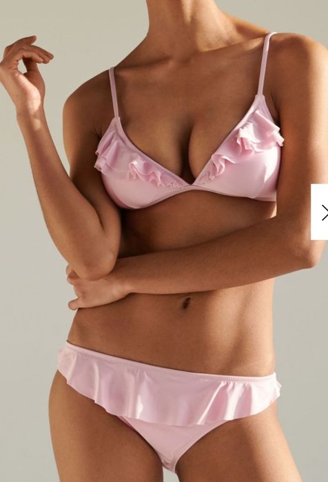 Nowy kostium strój kąpielowy dwuczęściowy z falbankami Reserved